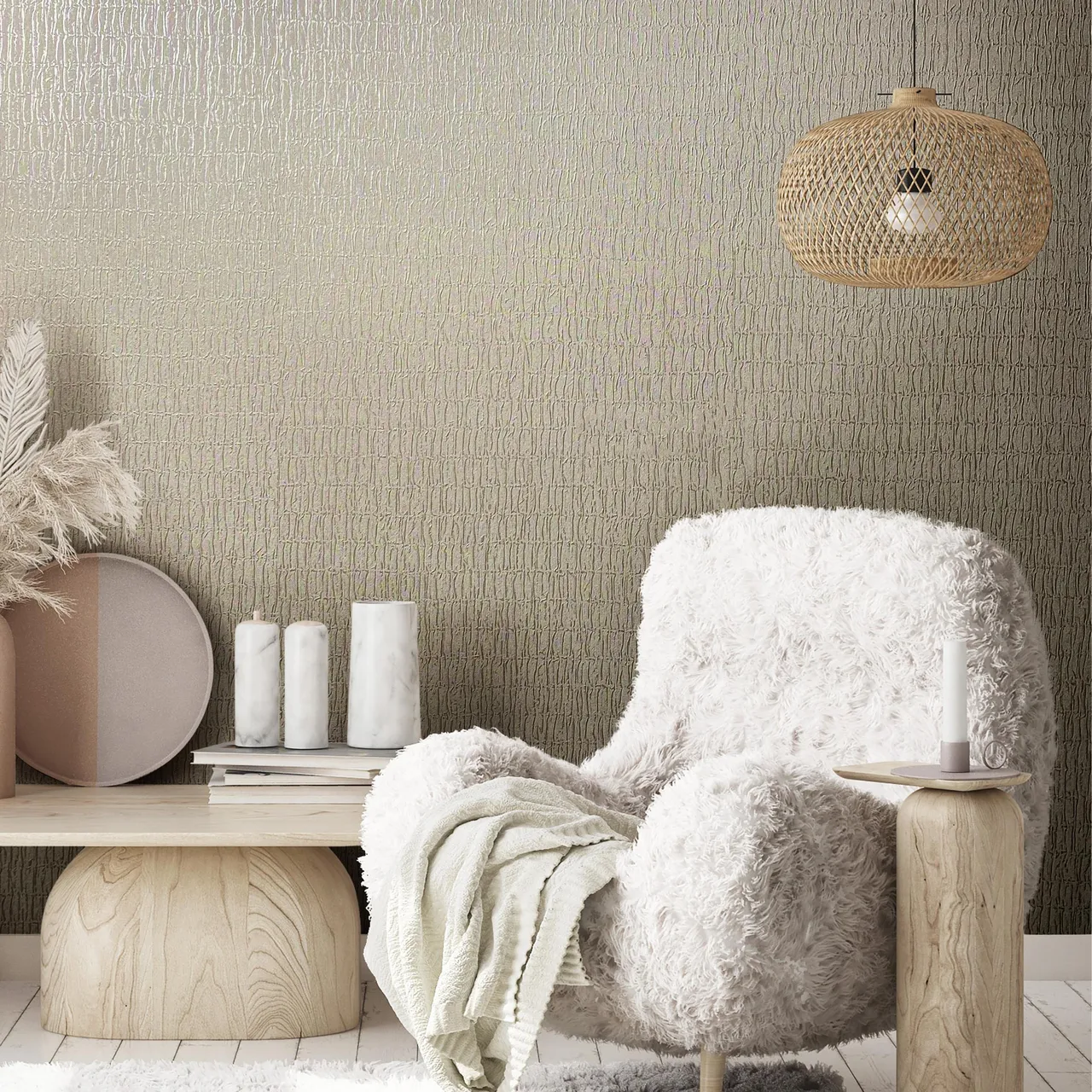A room with Marburg Neutral Walls 34505 on the wall